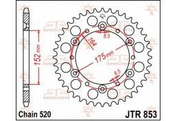 Corona In Acciaio Jt Fuoristrada 48 Denti