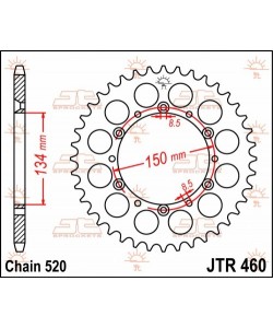 Corona In Acciaio Jt Fuoristrada 49 Denti