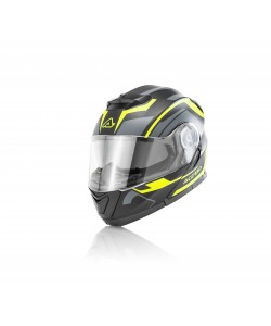 CASCO MODULARE NERO/GIALLO FLUO L