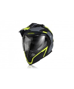 CASCO ADVENTURE NERO/GIALLO FLUO M