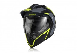 CASCO ADVENTURE NERO/GIALLO FLUO M