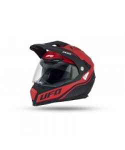 CASCO ADVENTURE ARIES UFO ROSSO/NERO L