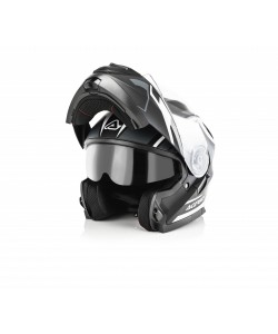 CASCO ADULTO MODULARE ACERBIS SEREL NERO/BIANCO S