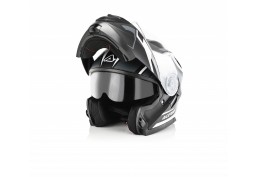 CASCO ADULTO MODULARE ACERBIS SEREL NERO/BIANCO S