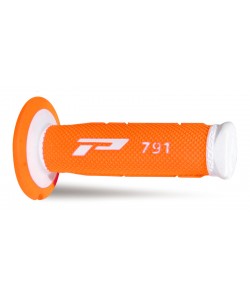 manopole progrip arancio fluo/bianco