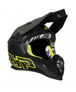 CASCO ADULTO PROGRIP 2022 NERO OPACO/GIALLO FLUO XS