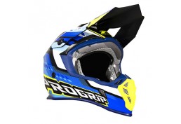 CASCO ADULTO PROGRIP 2022 NERO BLU/GIALLO FLUO M