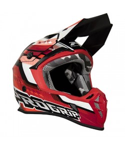 CASCO ADULTO PROGRIP 2022 ROSSO/BIANCO S