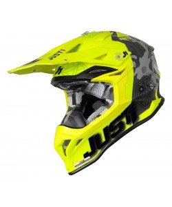 CASCO JUST1 J39 NERO/GIALLO FLUO CAMO XL