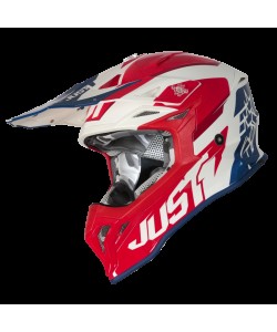 CASCO JUST1 J39 ROSSO/BLU/BIANCO XL