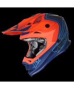 CASCO BIMBO JUST1 J32 ARANCIO FLUO/BLU