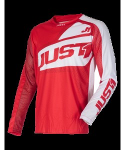 MAGLIA JUST1 J-FORCE VERTIGO ROSSO/BIANCO L