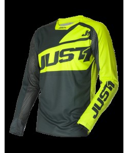 MAGLIA JUST1 J-FORCE VERTIGO GRIGIO/GIALLO FLUO L