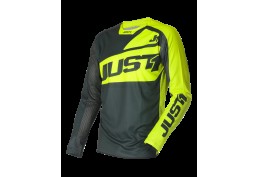 MAGLIA JUST1 J-FORCE VERTIGO GRIGIO/GIALLO FLUO L