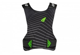 PETTORINA MOTOCROSS SHAN SENZA SPALLINE NERO E VERDE FLUO