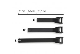 Fibia Stivale Cinghie Nero Piccole 10,5 Cm