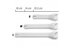 Fibia Stivale Cinghie Bianco Grande 18cm