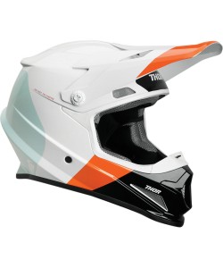 Casco Sector Bianco/Verde Acqua/Arancio Xl