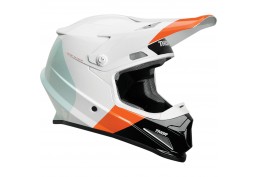 Casco Sector Bianco/Verde Acqua/Arancio Xl