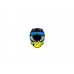 CASCO JUST1 J39 CELESTE/GIALLO FLUO/ROSSO