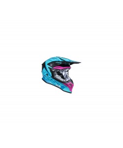 CASCO JUST1 J39 AZZURRO/VIOLA L