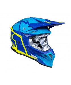 CASCO JUST1 J39 BLU/GIALLO FLUO M