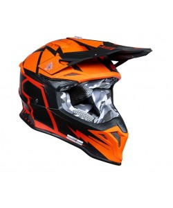 CASCO JUST1 J39 ARANCIO/NERO S