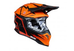 CASCO JUST1 J39 ARANCIO/NERO S