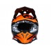 CASCO JUST1 J39 ARANCIO/NERO S