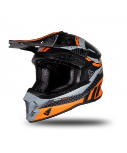 CASCO ADULTO UFO NERO/ARANCIO L