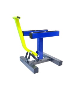 Cavalletto alza moto blu/giallo fluo