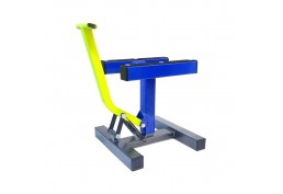 Cavalletto alza moto blu/giallo fluo