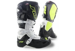 Stivali Moto Cross Enduro FM Racing TYPHOON 2 Nero Giallo Fluo