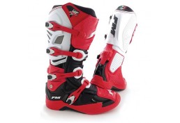 Stivali Moto Cross Enduro FM Racing TYPHOON Rosso Bianco