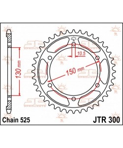 Corona In Acciaio Jt Strada 47 Denti