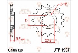 Pignoni In Acciaio Jt 14