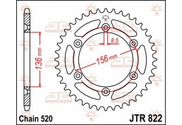 Corona In Acciaio Jt Fuoristrada 48 Denti