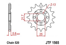 Pignoni In Acciaio Jt 13 denti